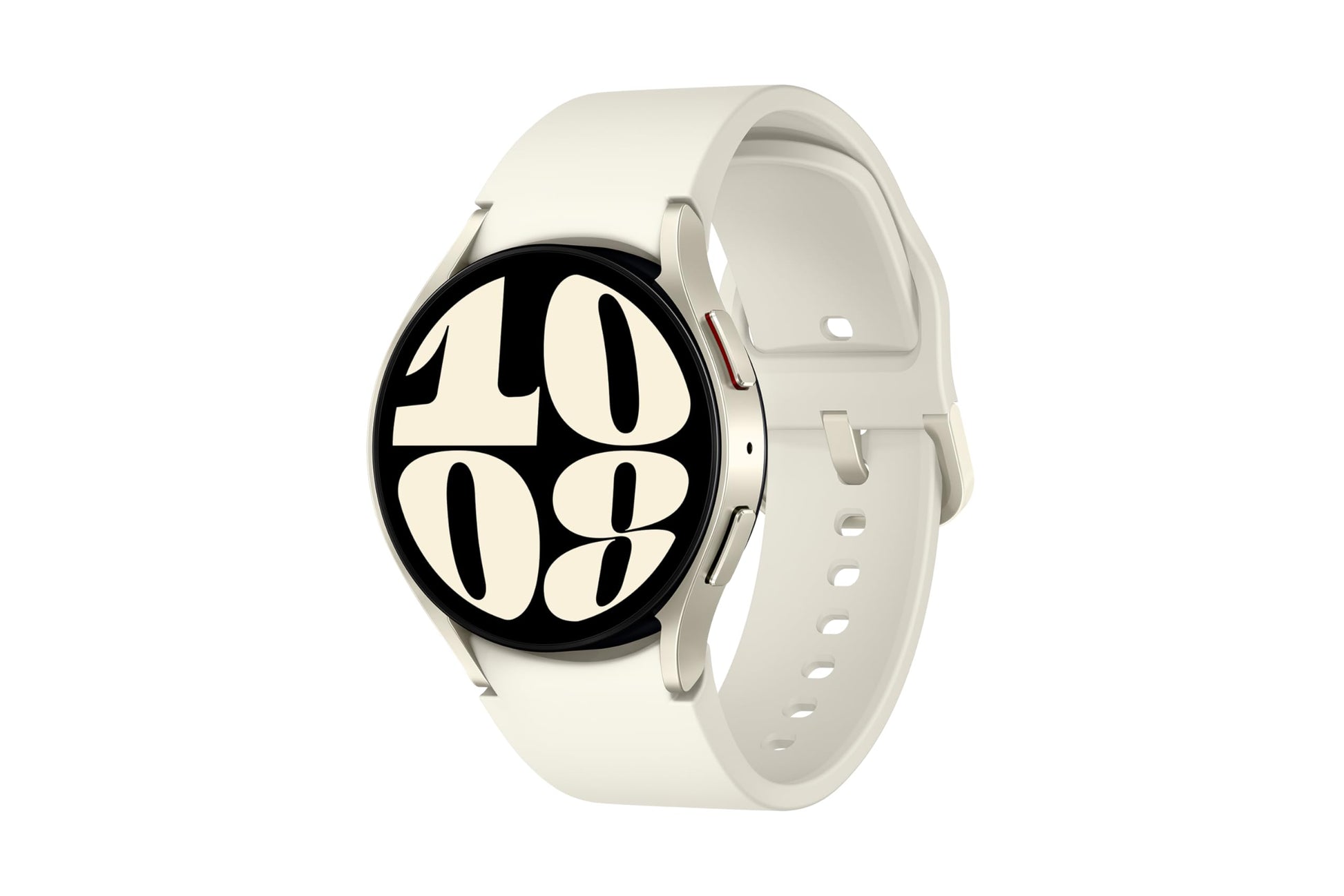 Samsung Galaxy Watch 6 R930 BT 40mm Gold Smartwatch. Rundes, goldenes 40mm Gehäuse. Misst Fitnessdaten, empfängt Benachrichtigungen.