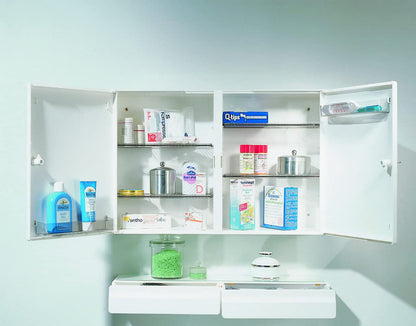 Jokey Medi II Medizinschrank abschliessbar, Kunststoff, weiss