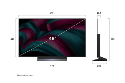 LG OLED48C5ELB – 4K OLED evo AI Smart Fernseher 48 Zoll