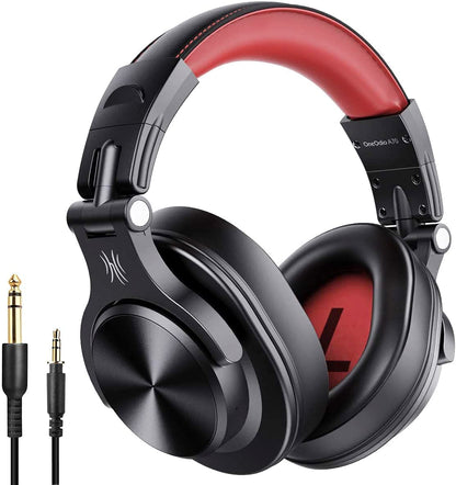OneOdio A70 Fusion Bluetooth Kopfhörer Over-Ear, kabellos, Rot – 90° schwenkbare Ohrmuscheln