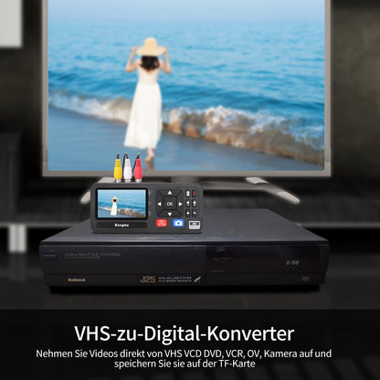 King Ma 3 Zoll Video Grabber Digitalisierer - 1080P VHS