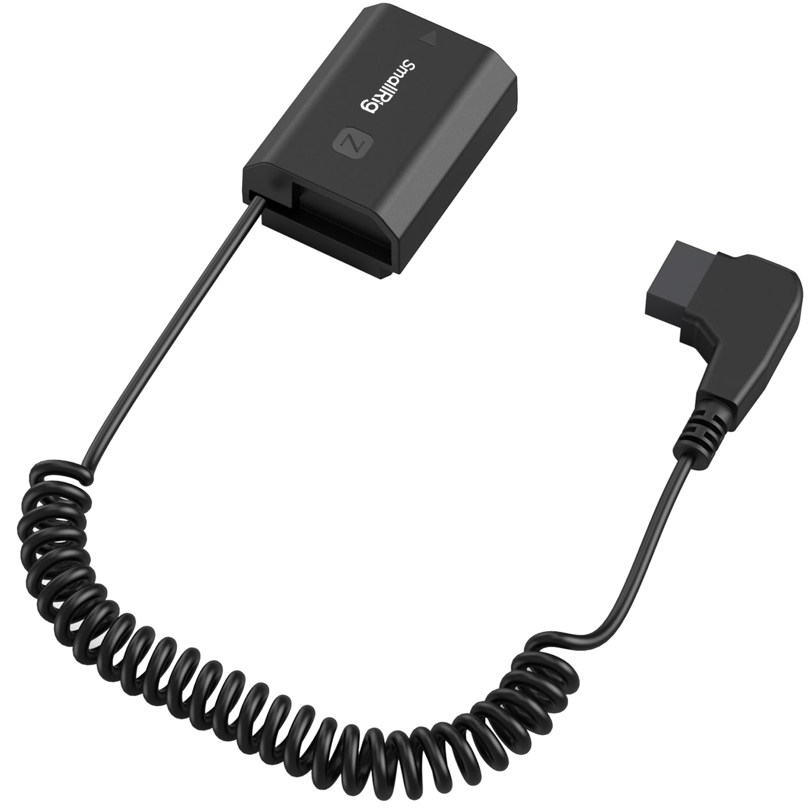 SmallRig D-Tap Dummy-Akku für Sony NP-FZ100 mit Spiralkabel und D-Tap-Stecker zur Stromversorgung der Kamera