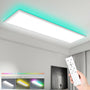 LEOEU LED Panel Deckenleuchte 120x30CM RGB Dimmbar 40W