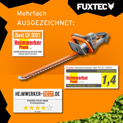 FUXTEC Heckenschere 20V FX-E1HS20 – 52 cm ohne Akku