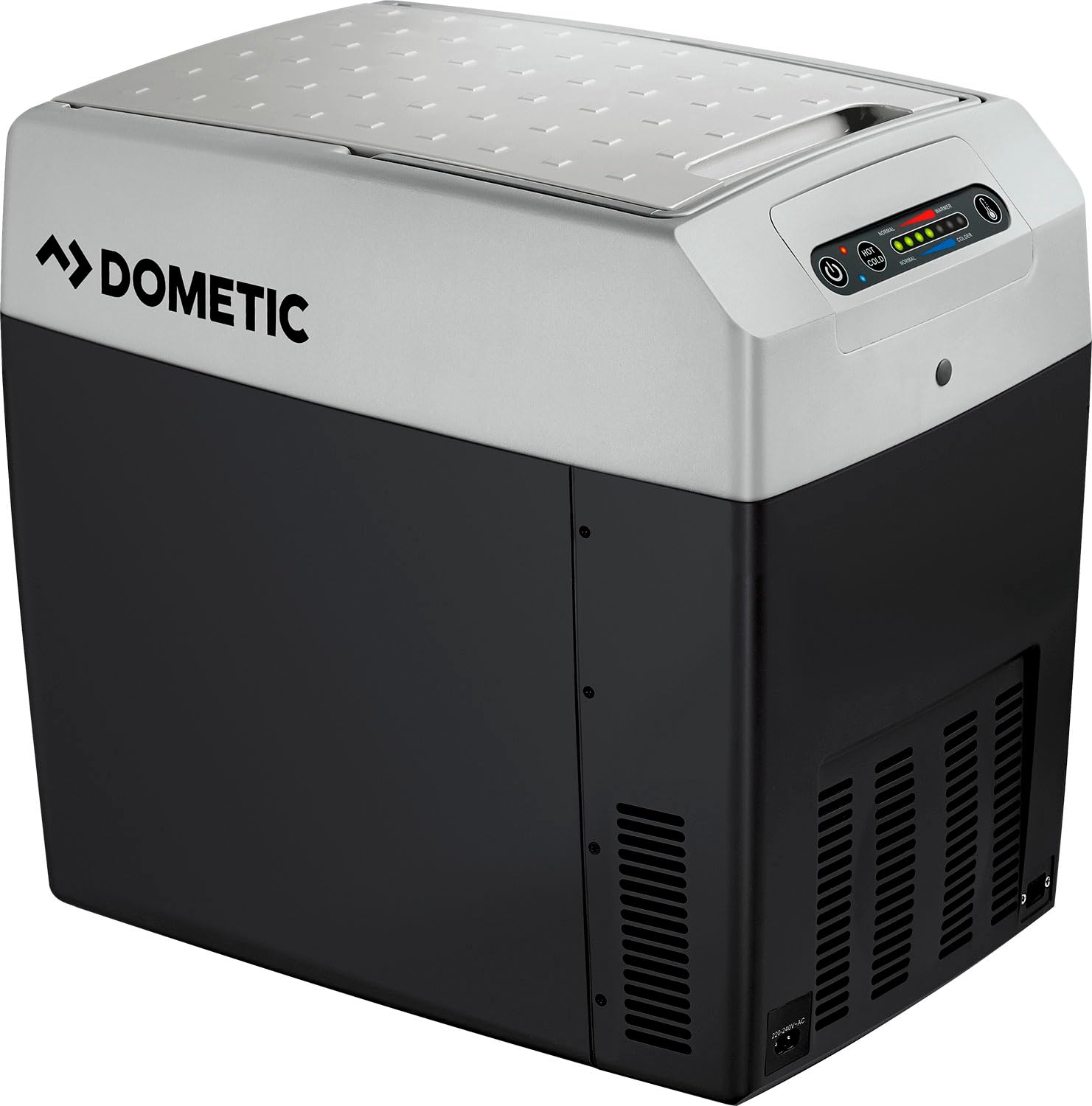 DOMETIC TCX 21 Tragbare elektrische Kühlbox 20L 12/24V 230V, rechteckige graue Box, kühlt Speisen und Getränke mobil.