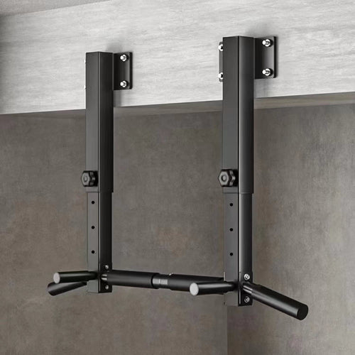 Cometofit Deckenhalterung für Klimmzugstangen - Black1. Schwarze, robuste Stahlwinkel zum sicheren Montieren von Klimmzugstangen an der Decke.
