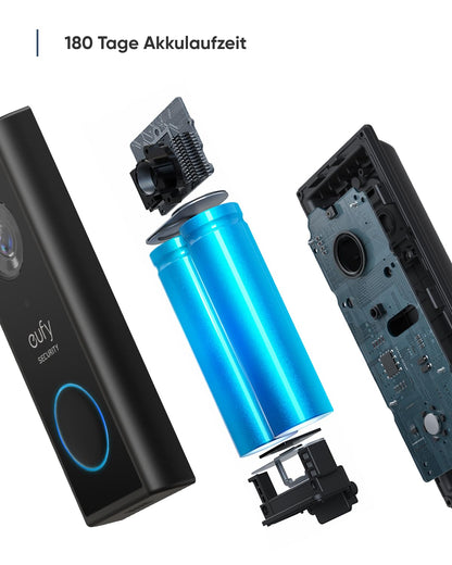 eufy Security S220 kabellose 2K Video-Türklingel – Akku