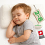 Welldora Kinderkissen Memory Foam 30x50 cm ergonomisch mitwachsend mit eingestickten Flügeln