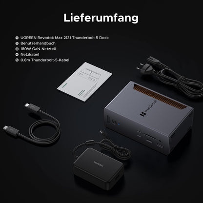 UGREEN Revodok Max 2131 Thunderbolt 5 Dock 120Gbps, 140W