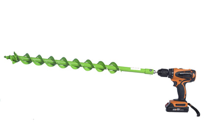 WERHE Erdbohrer-Set Ø40mm 80cm mit SDS Plus Adapter für Bohrmaschinen