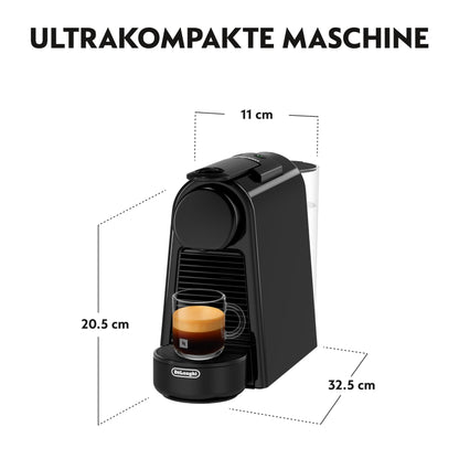Nespresso De'Longhi Essenza Mini EN85.B Kapselmaschine, schwarz