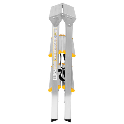 FORYOURPROTECTION Trittleiter 3 Stufen, Alu-Klapptritt, 150 kg