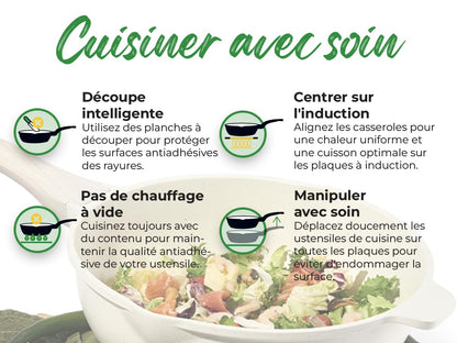 JUST PERFECTO Induktions Topfset – 21-teilig PTFE/PFOA-frei Kochgeschirr