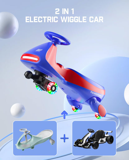 FanttikRide N7 Pro Kinder Elektroauto mit Pedal - Blau