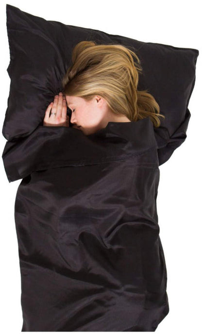 Lifeventure Lifemarque Seiden Schlafsack-Liner – Schwarz