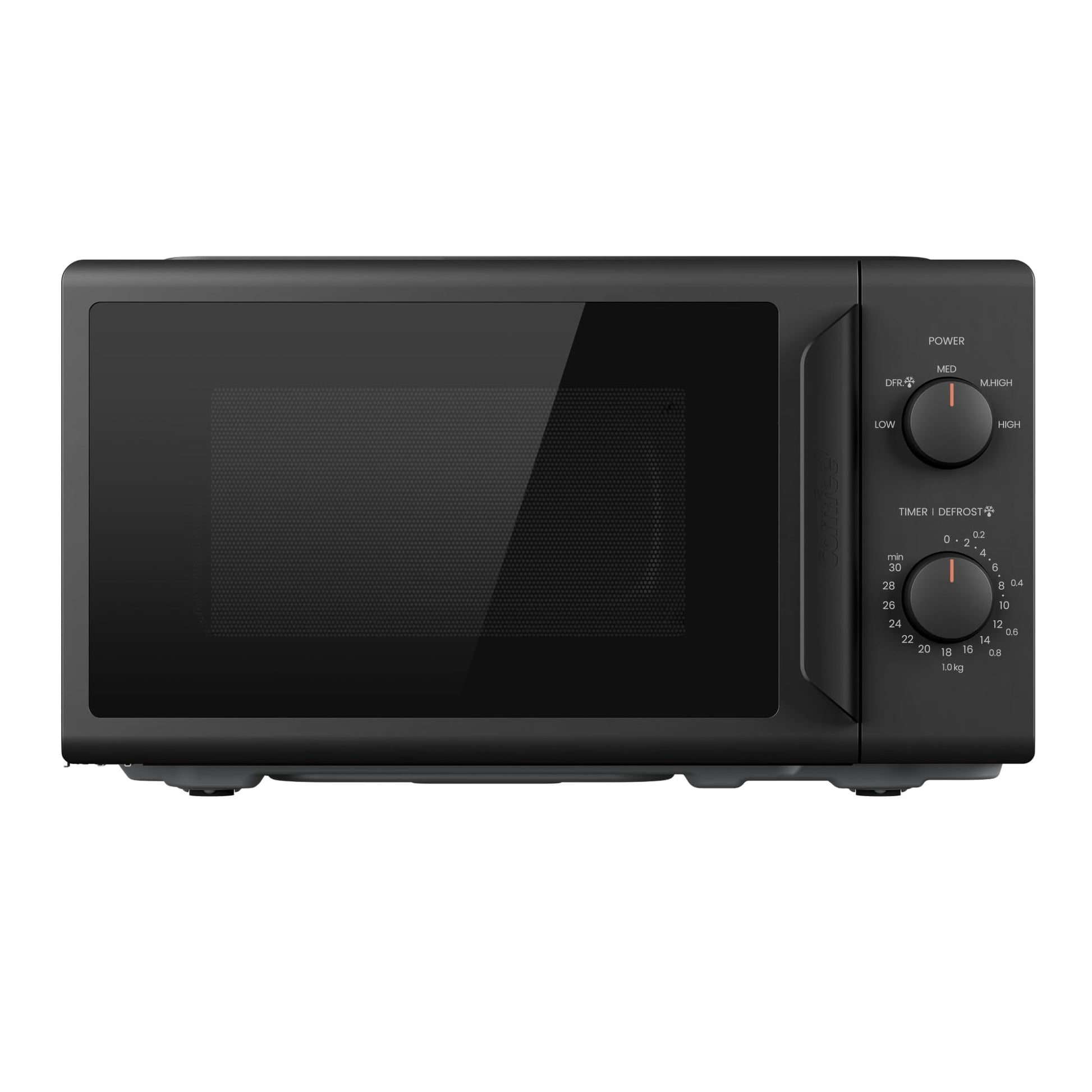 Comfee CMO-MP012ND(BK) Mikrowelle 20L, 700W, Schwarz mit Drehteller für kleine Küchen
