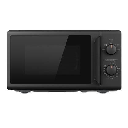 Comfee CMO-MP012ND(BK) Mikrowelle 20L, 700W, Schwarz mit Drehteller für kleine Küchen