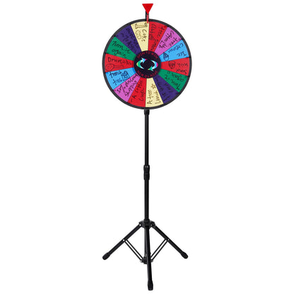 VEVOR Glücksrad Spiel für Lotterie - 46 cm Acryl mit Stativ
