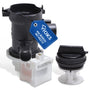VIOKS Ablaufpumpe Laugenpumpe 30W für Bosch 00145212 Waschmaschine mit Pumpenkopf und Sieb