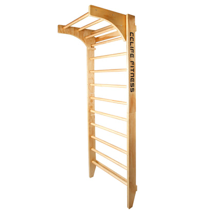 CCLIFE Sprossenwand ZERRO Holz Indoor – Turnwand Klettergerüst