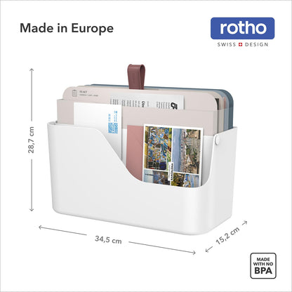 Rotho MyPaper Plus Inbox Dokumentenorganizer mit 4 Mappen, weiss