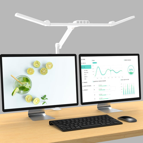 LED Schreibtisch Klemmlampe Dimmbar – 1500lm Tageslicht. Flexible Klemmleuchte. Dimmbares Tageslicht leuchtet den Arbeitsplatz präzise aus.