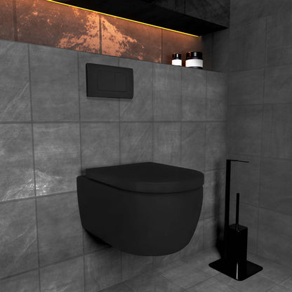 Wunderbad Drückerplatte für Geberit Sigma/Delta – Schwarz Matt