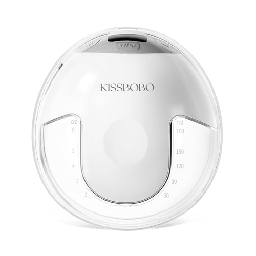 KISSBOBO K5 Elektrische Milchpumpe, freihändig, 4 Modi, 19 Stufen, weiss