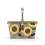 reisenthel carrybag frame sunflowers Einkaufskorb 22 l mit Aluminiumrahmen und Sonnenblumenmuster