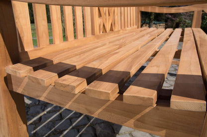 CLP Teak-Gartenbank Florida I – Vollholz Sitzbank 120 cm Teak