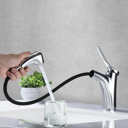 Decaura Waschtischarmatur Bad Einhebelmischer – ausziehbare Brause