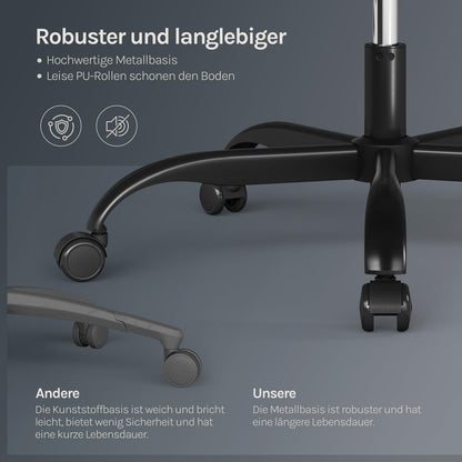 WOLTU Gaming Stuhl GS10 Ergonomisch - Tech-Stoff Grau