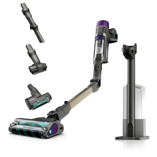 Shark PowerDetect Clean & Empty Haustier-Akku-Staubsauger - Grau, entfernt Tierhaare & Schmutz, mit autom. Entleerfunktion.