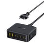 Baseus USB-C Ladegerät 120W GaN 6-Port Ladestation PD mit 4 USB-C- und 2 USB-A-Anschlüssen