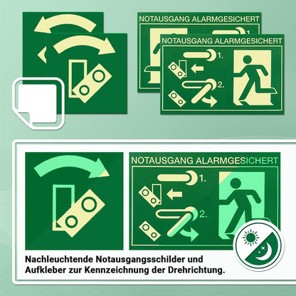 TMS PRO SHOP Türwächter ABUS Zylinderschloss verschiedenschliessend grün