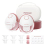 Momcozy Milchpumpe Mobile Style M6, tragbar, 24 mm, rot, 2 Stück