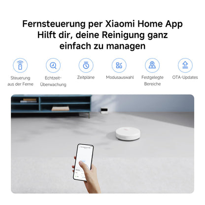 Xiaomi Robot Vacuum S40C Saugroboter mit Wischfunktion, 5000 Pa
