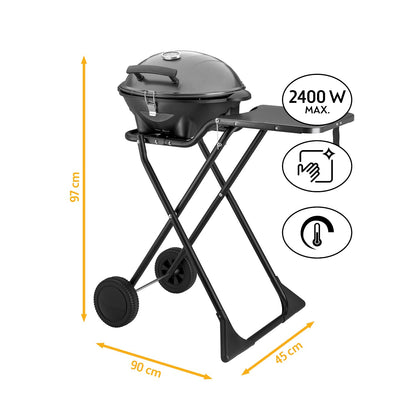 TZS First Austria Elektrogrill FA-5350-1 2 in 1 Tisch- & Standgrill