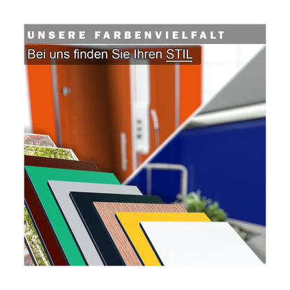KeraBad Aluverbund Küchenrückwand Spritzschutz – Weiss 3mm 50x120cm