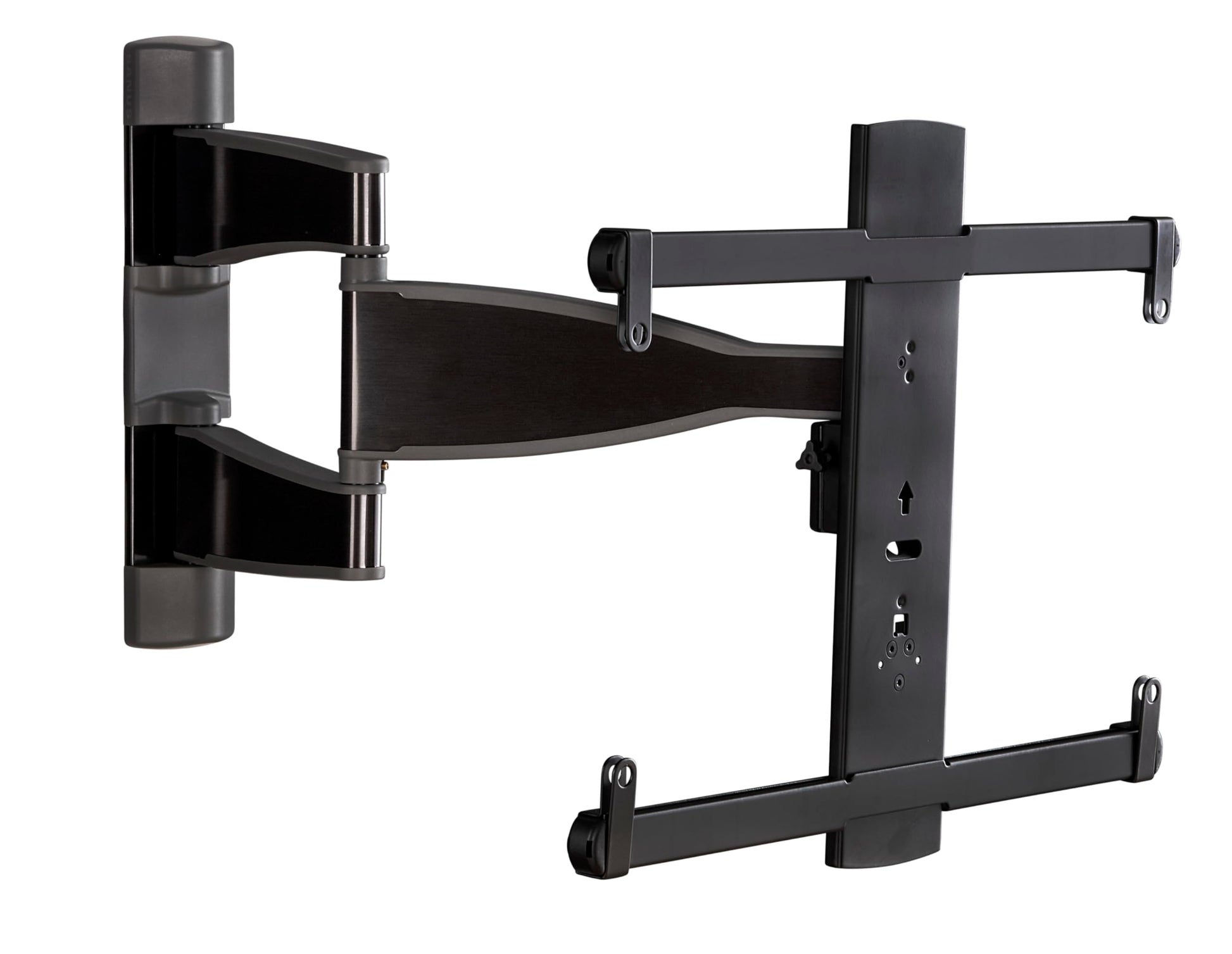 Sanus Vmf720 (B2) TV-Halterung für 81-140 cm TVs, schwarze Metall-Wandhalterung mit Armen zur sicheren Befestigung von Flachbildfernsehern.