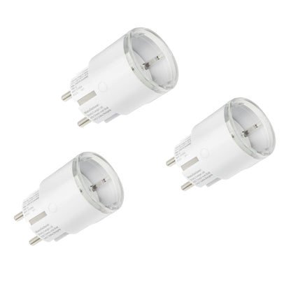 Shelly Plug S Gen3 WLAN-Steckdose mit Leistungsmessung, weiss, 3er-Set – kompakte Bauform mit LED-Anzeige