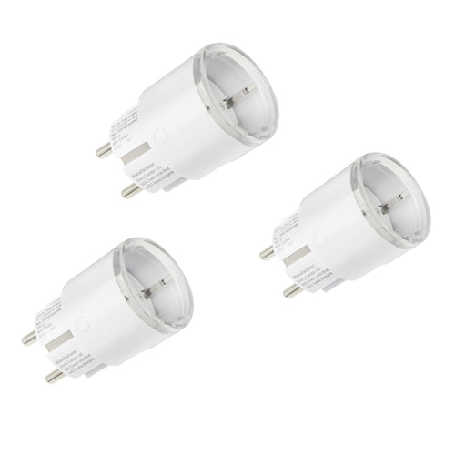 Shelly Plug S Gen3 WLAN-Steckdose mit Leistungsmessung, weiss, 3er-Set – kompakte Bauform mit LED-Anzeige