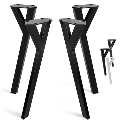 Natural Goods Berlin Y Legs Tischbeine 4er Set - Schwarz 72 cm