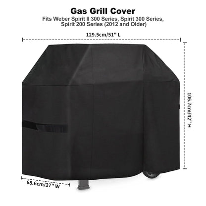 Onlyfire Grillabdeckung für Weber Spirit 300/200 Serie, wasserdicht