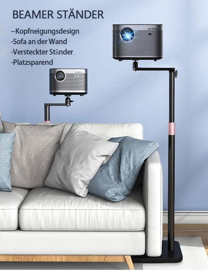 HIBORI Beamer Bodenständer - L-Form 360° Schwenkbar