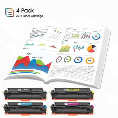 Kompatibel HP 207X Toner – Schwarz für M283fdw mit Chip