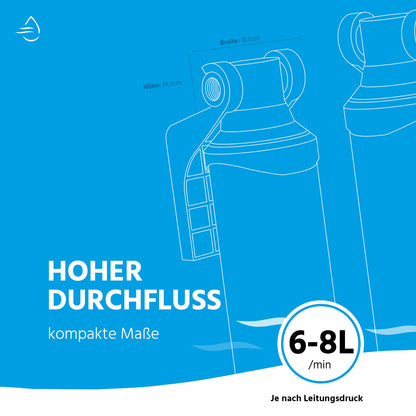 HappyFilter Kalk Wasserfilter – ohne separaten Wasserhahn