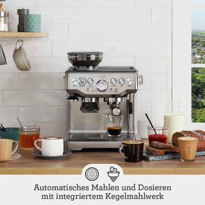 Sage The Barista Express Siebträgermaschine mit Mahlwerk - Schwarzer Trüffel