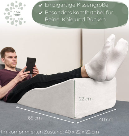 WELL B4 Ergonomisches Venenkissen für Beinhochlagerung MEDIUM