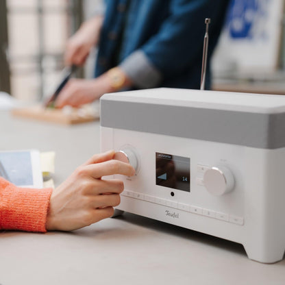 Teufel Radio 3SIXTY Digitalradio Bluetooth Lautsprecher - weiss